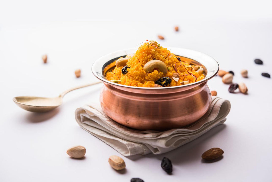 🍮 Kesar Halwa (Saffron Semolina Dessert)