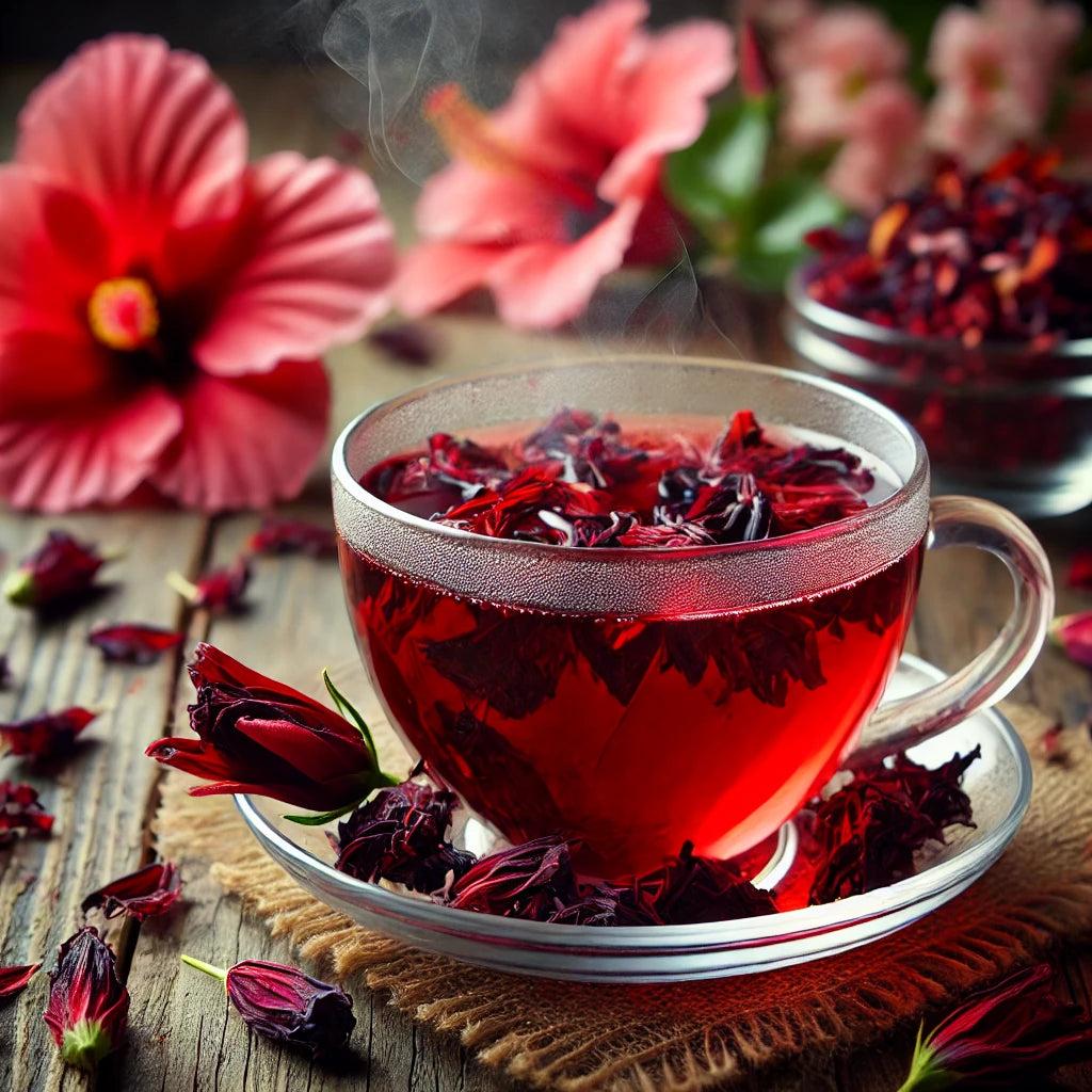 🌺 Saffron Hibiscus Tea (Kesar Hibiscus Infusion)