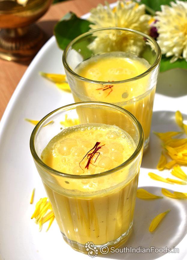 🥛 Kesar Lassi (Saffron Yogurt Drink)